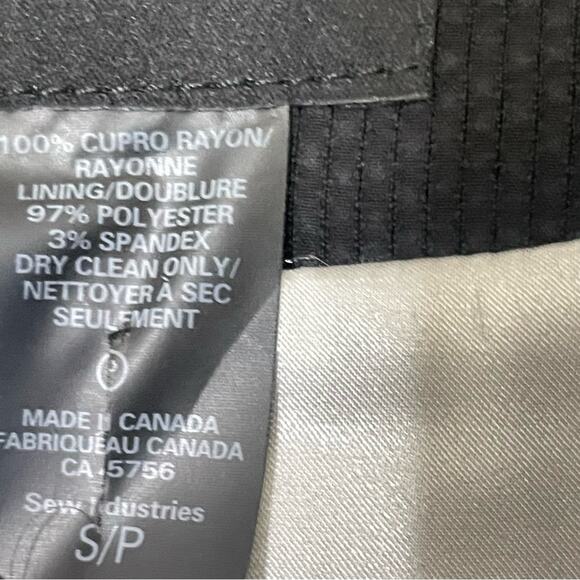 Smythe Blazer 90’s Style Black One Button Single Breasted Jacket Size Small - Picture 7 of 8